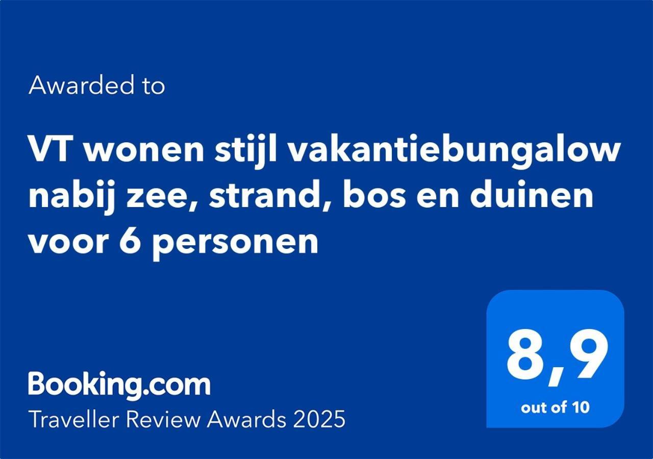 Vt Wonen Stijl Vakantiebungalow Nabij Zee, Strand, Bos En Duinen Voor 6 Personen Warmenhuizen Exterior foto